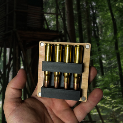 Waidmannsdank - scatola di munizioni in legno di ciliegio