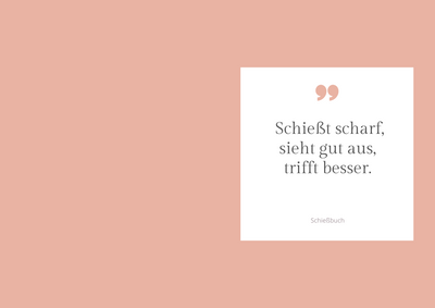 Schießt scharf! - ALPHA AIM - Schießbücher