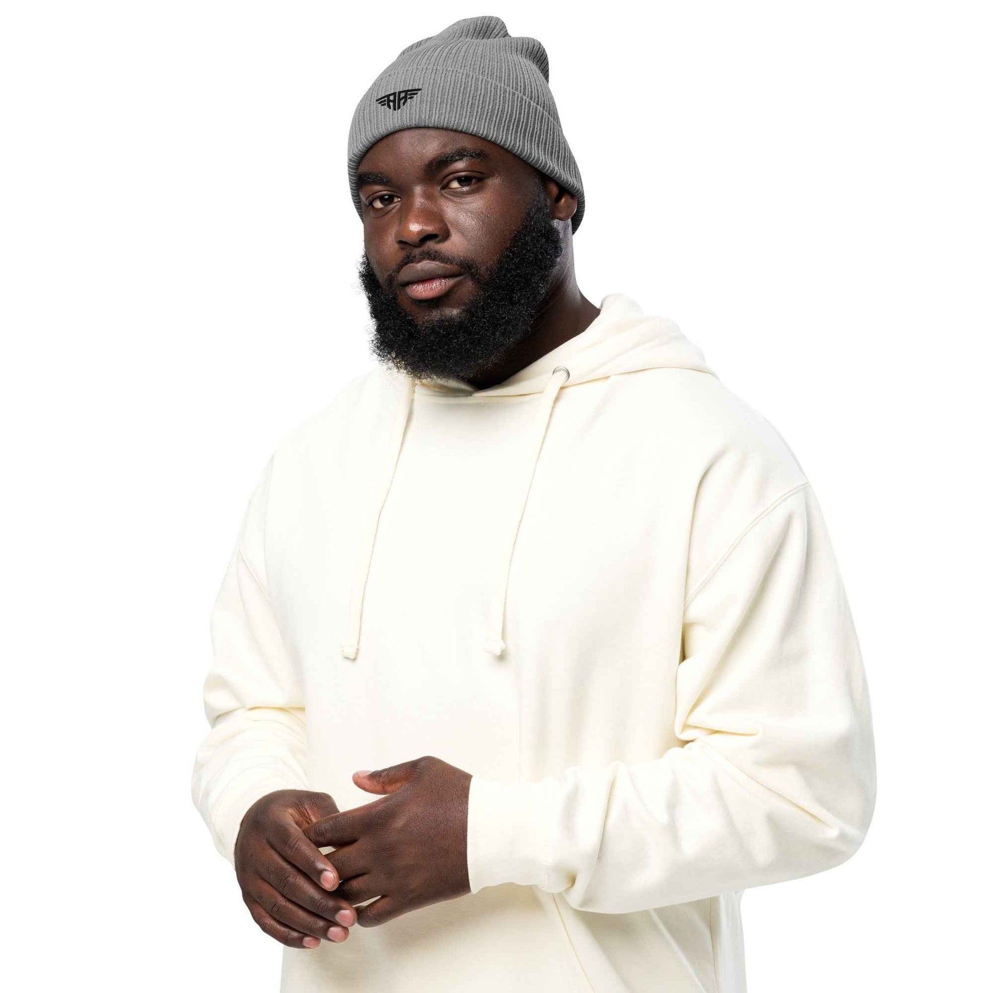 Gerippte Bio-Beanie