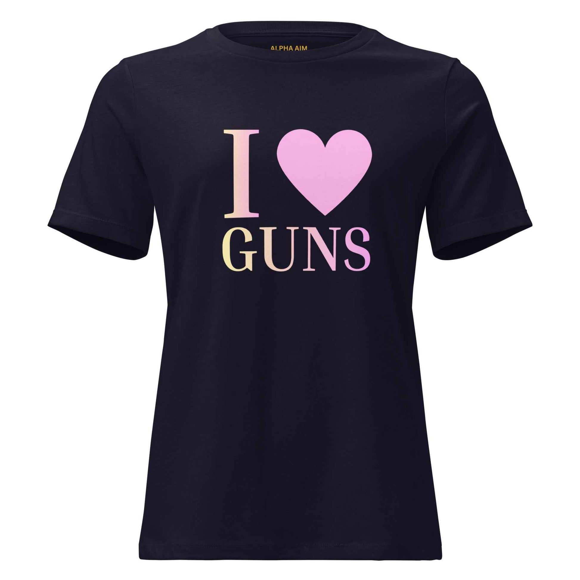 Alpha Aim „I love guns“ Shirt